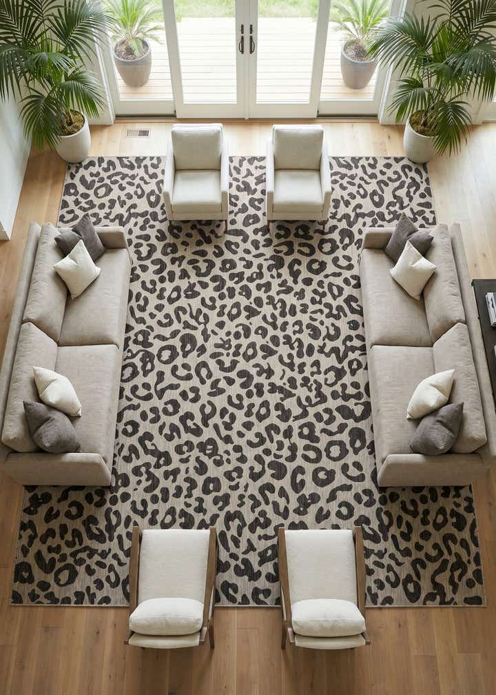 12' x 12' Easy-Clean Safari Indoor / Outdoor Square Rug