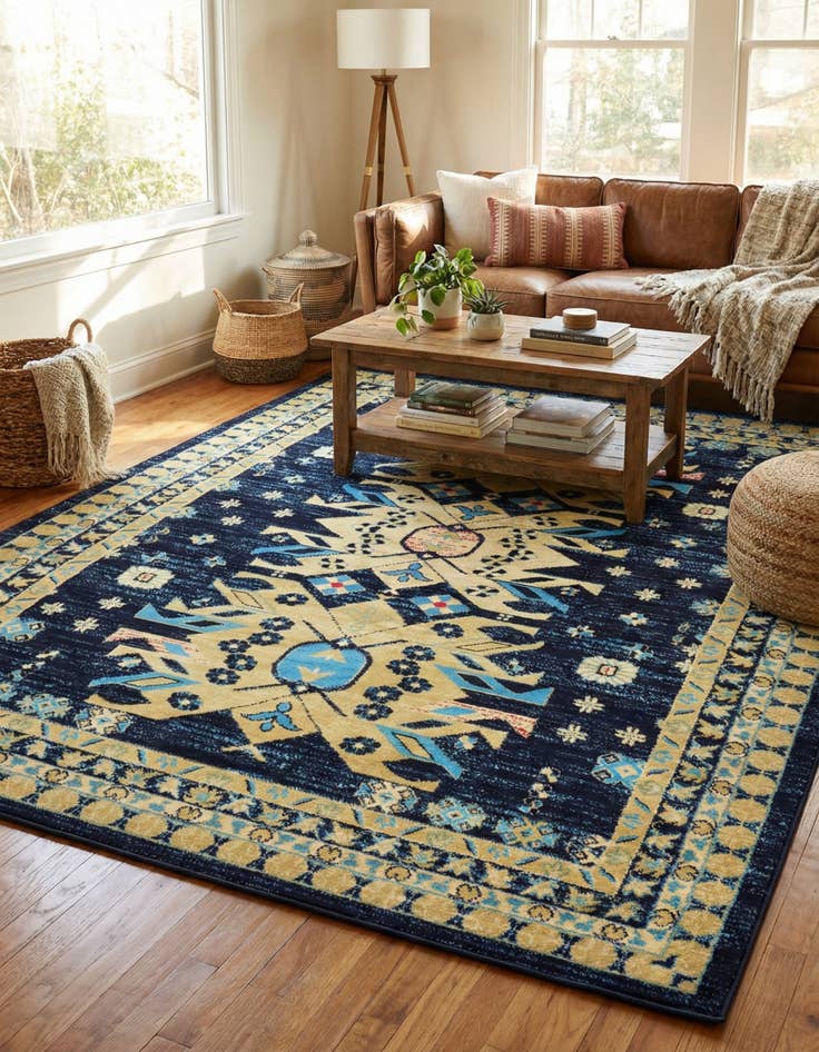 Detail image of 6' x 9' Heriz Design Rug