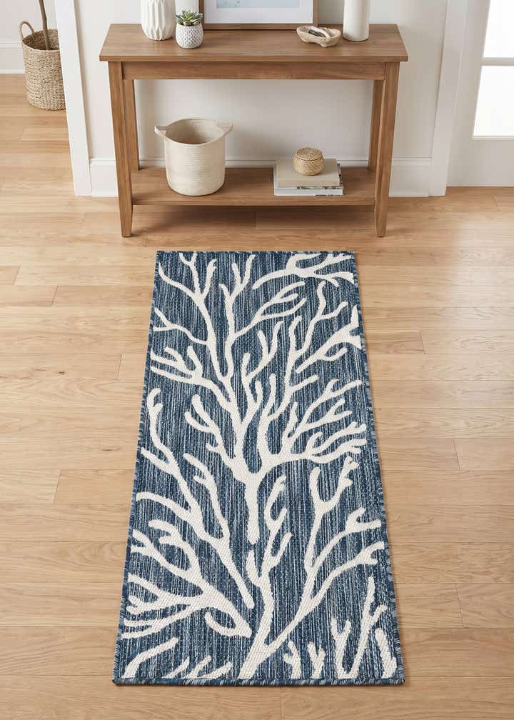 2' x 4' Easy-Clean Coastal Indoor / Outdoor Runner Rug