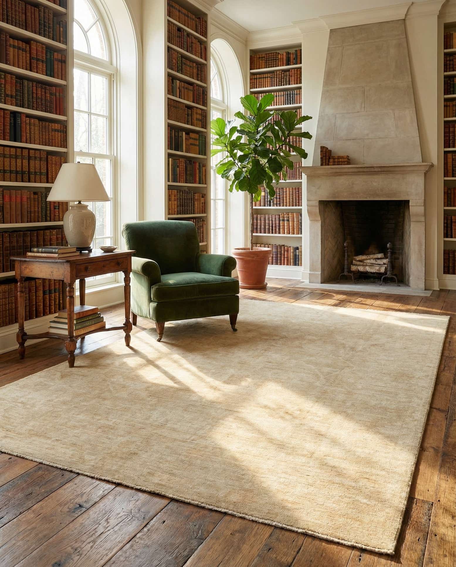 8' 7 x 12' 1 Hand Knotted Oushak Wool Rug