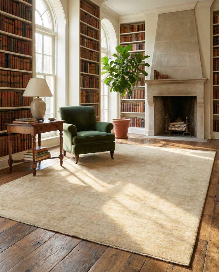 8' 7 x 12' 1 Hand Knotted Oushak Wool Rug