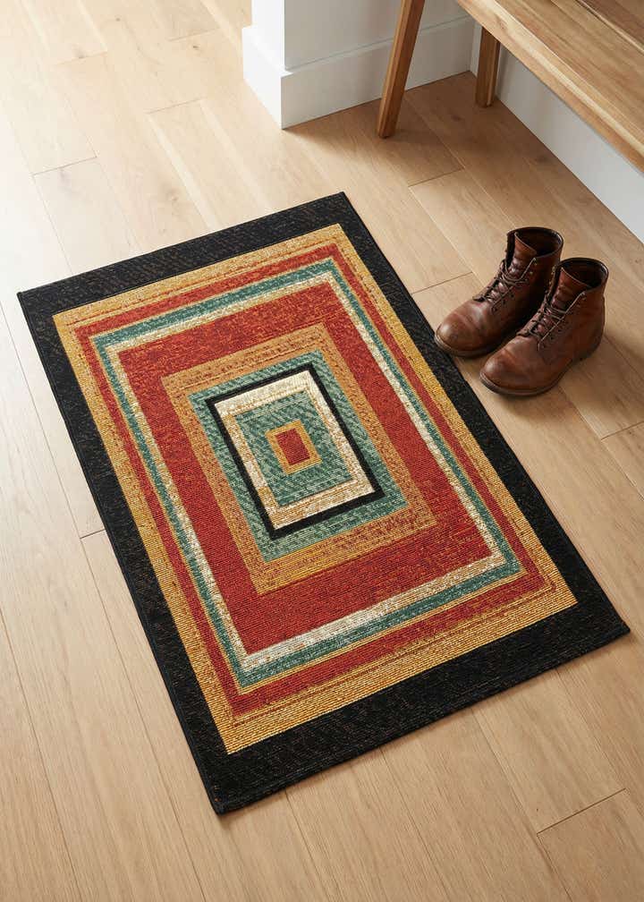 2' x 3' Easy-Clean Modern Indoor / Outdoor Rug