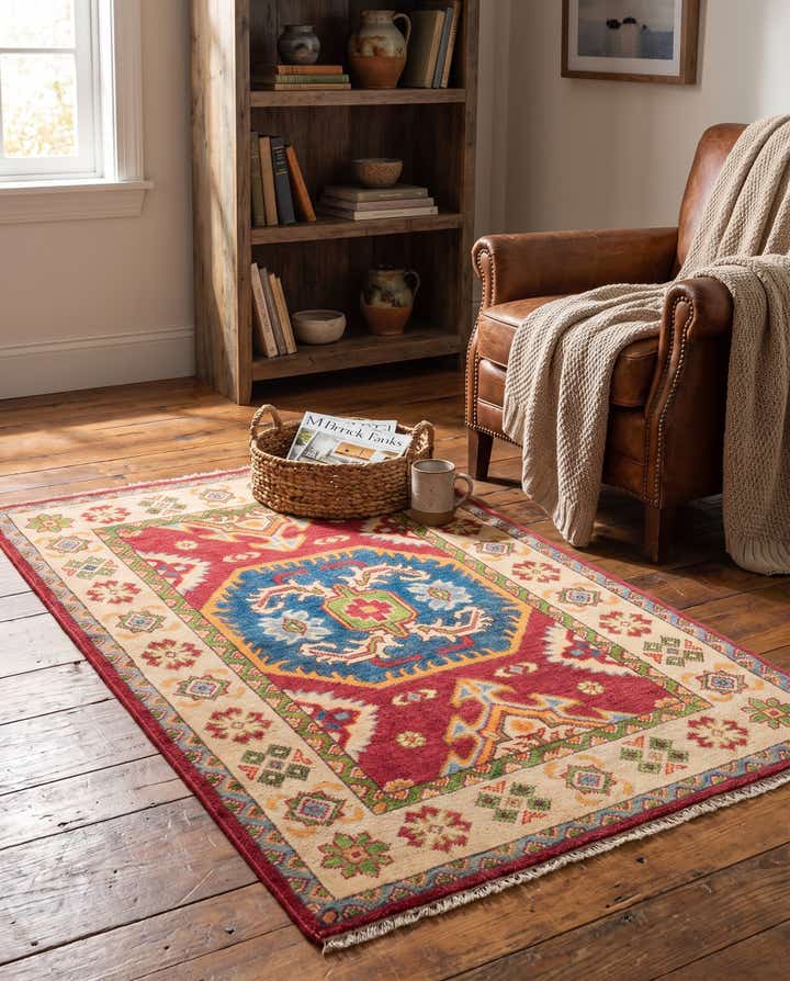 2' 8 x 4' 1 Hand Knotted Kazak Rug