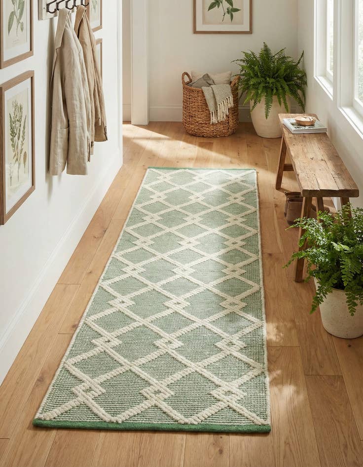 Detail image of 2' x 6' 1  Hand Knotted Jill Zarin Dorset Runner Rug