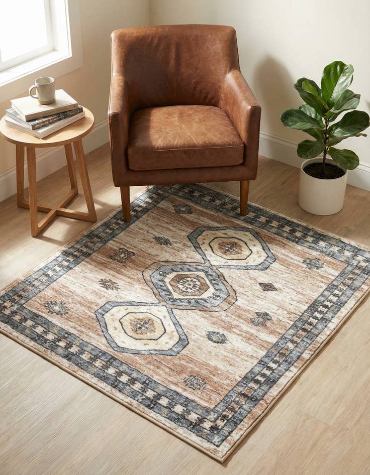 Detail image of 3' 3 x 3' 3 Medina Square Rug