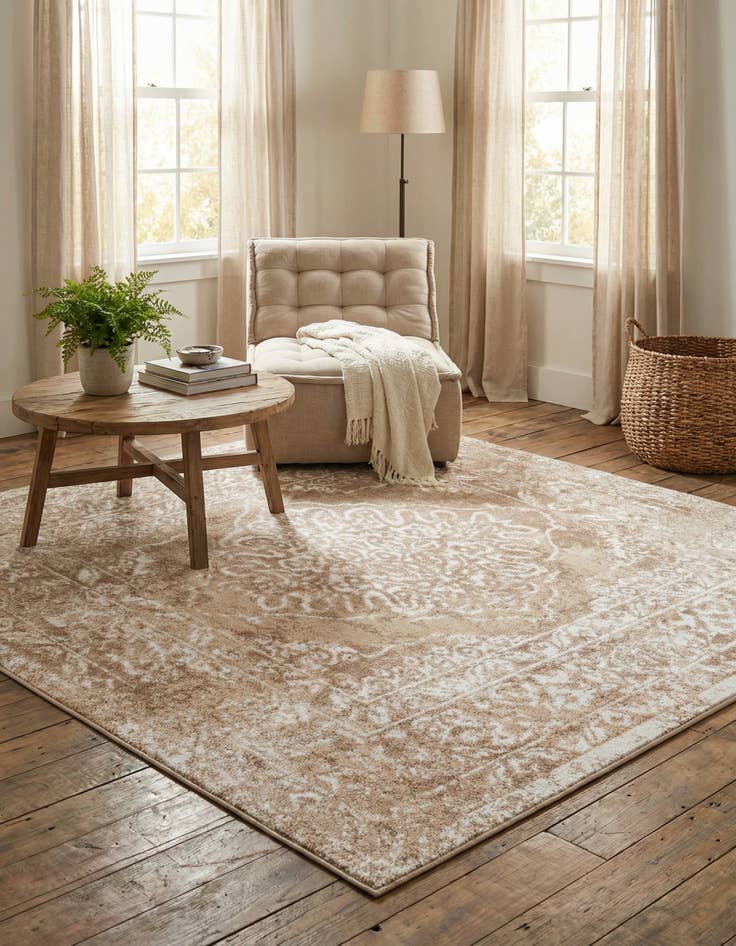 Detail image of 6' x 6' Oxford Square Rug