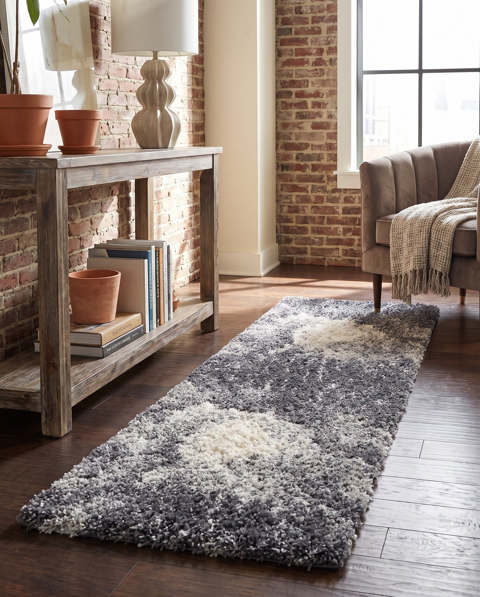 2' x 6' Soft Touch Shag Runner Rug