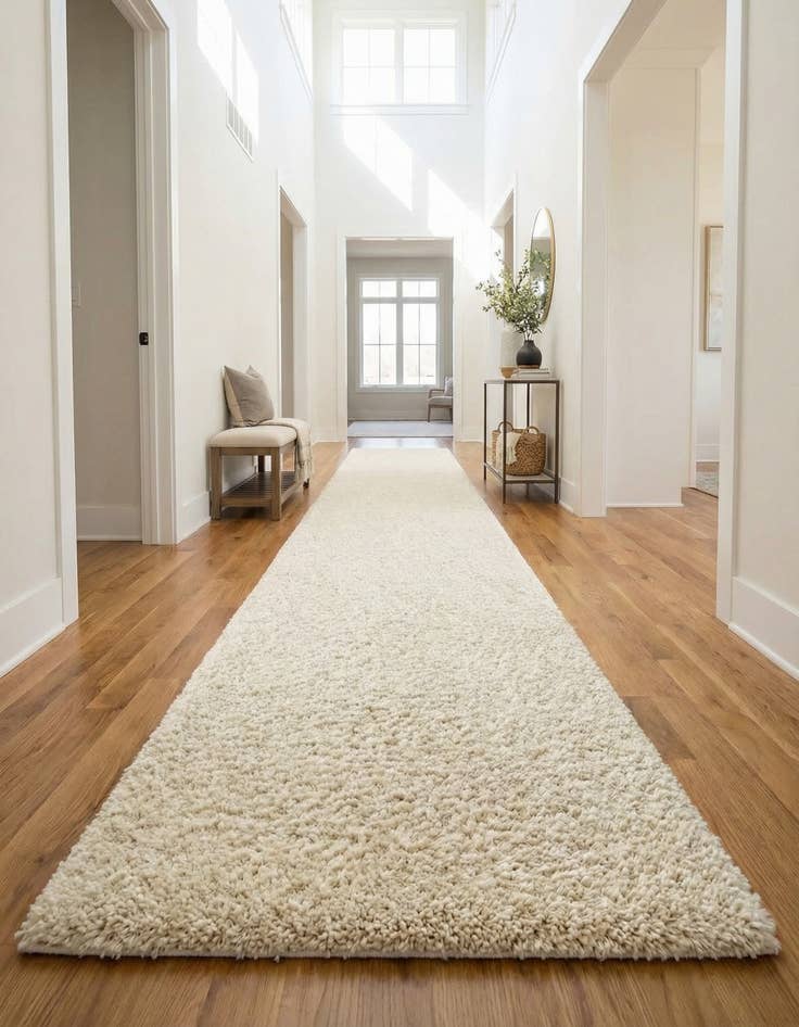 Detail image of  2' 7 x 16' 5 Zermatt Shag Runner Rug