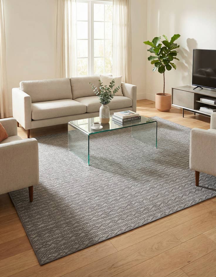 Detail image of 7' x 10'  Washable Modern Indoor / Outdoor Rug