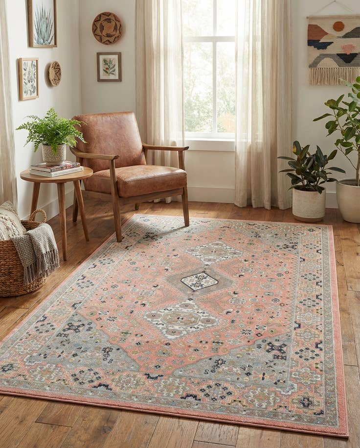 Detail image of 5' 3 x 8' Kamala Washable Rug
