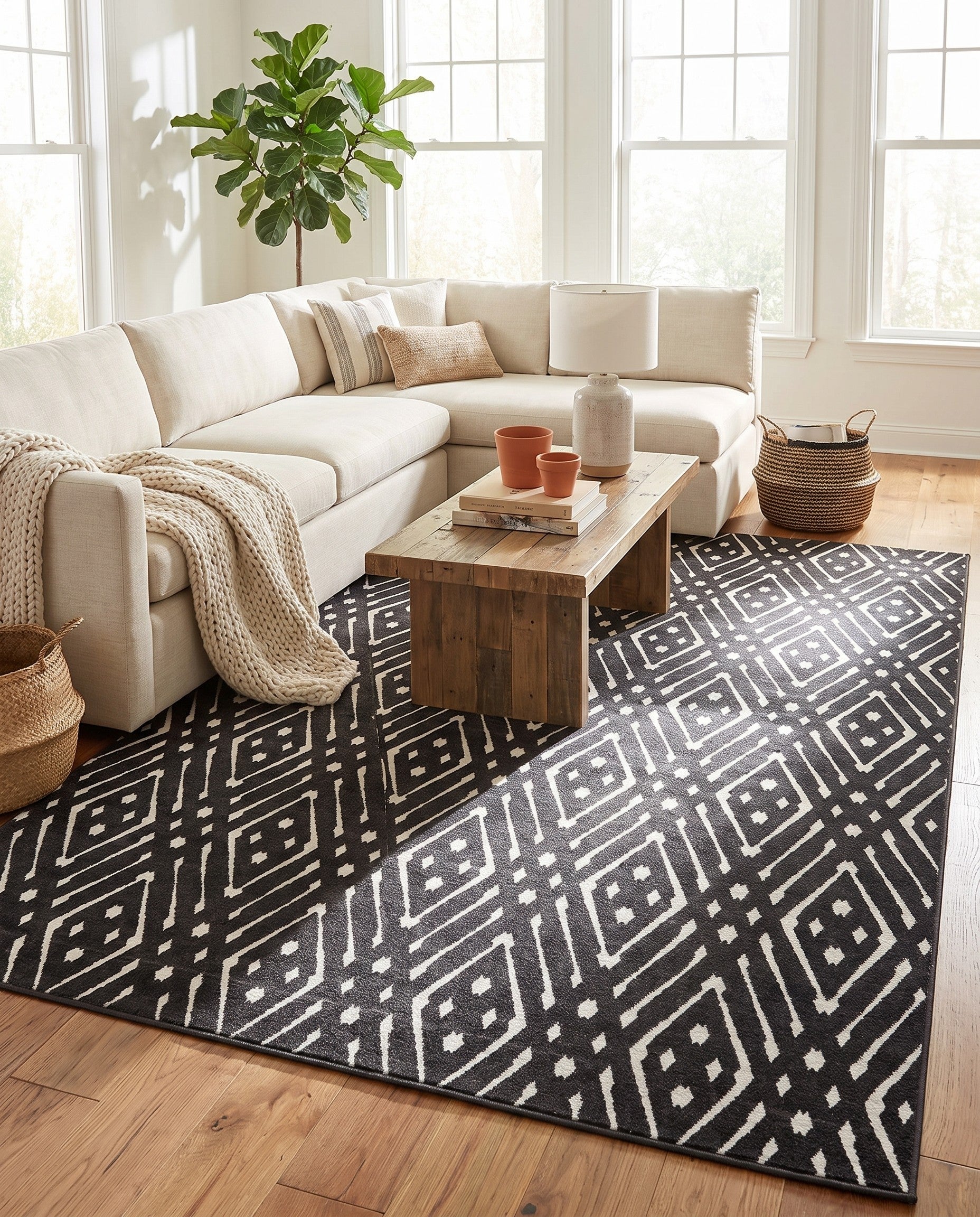 9' x 12' 2 Easy-Clean Sabrina Soto Ella Indoor / Outdoor Rug