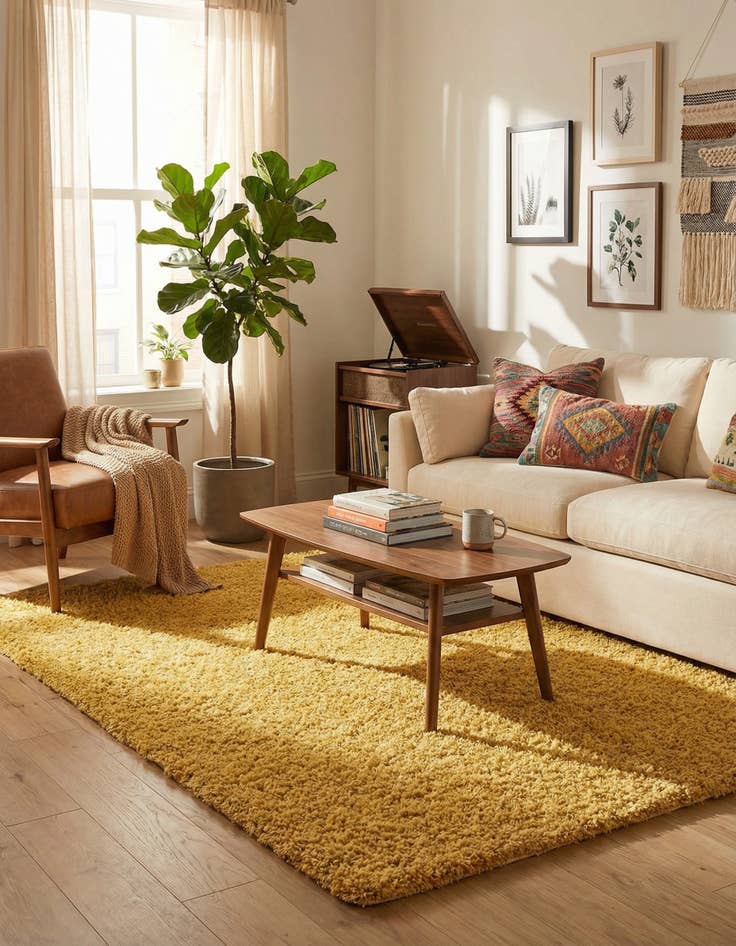 Detail image of 5' x 8' Zermatt Shag Rug