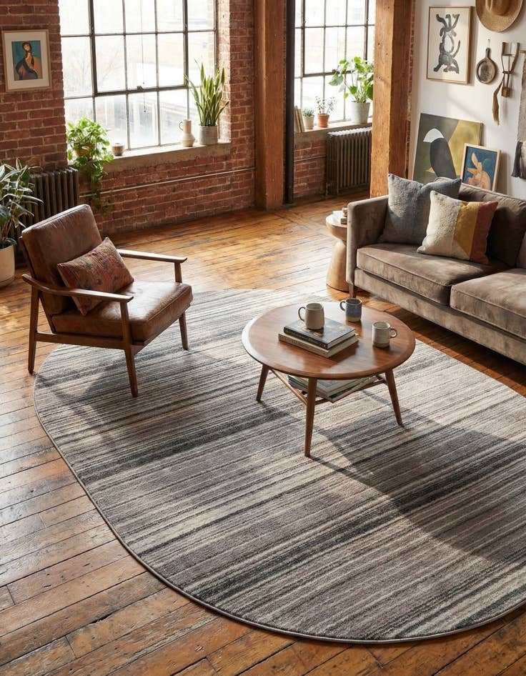 Detail image of 7' 10 x 10' 2 Gemstone Oval Rug