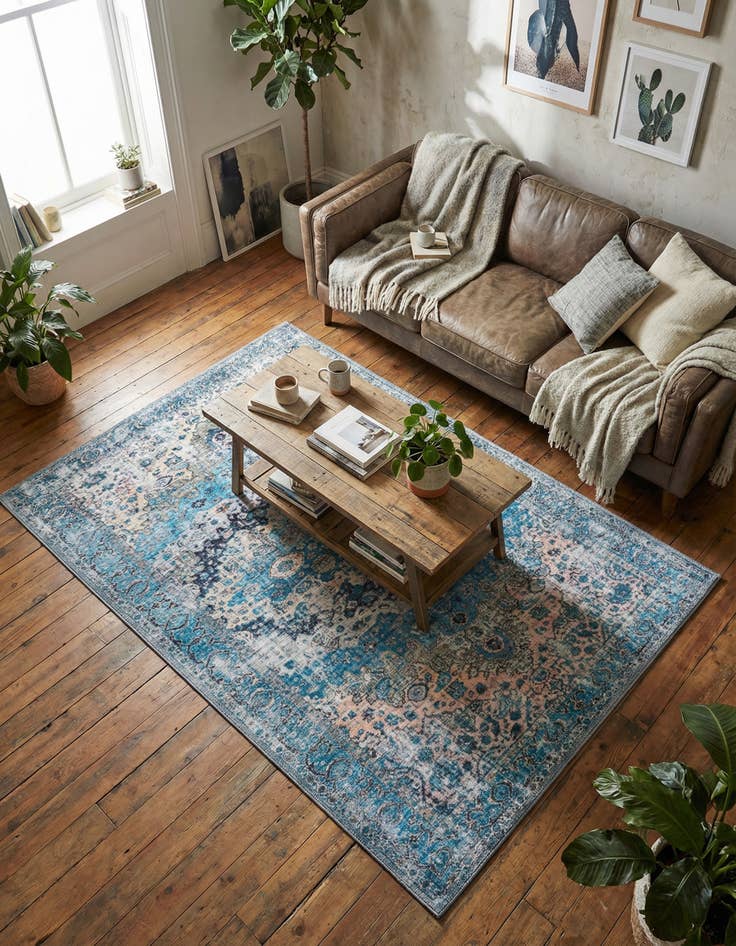 Detail image of 4' x 6'  Washable Mangata Rug