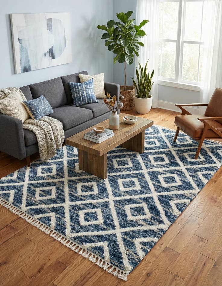 Detail image of 8' x 10' Athena Shag Rug