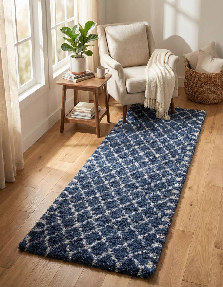 Detail image of 2' 7 x 10' Marrakesh Shag Runner Rug