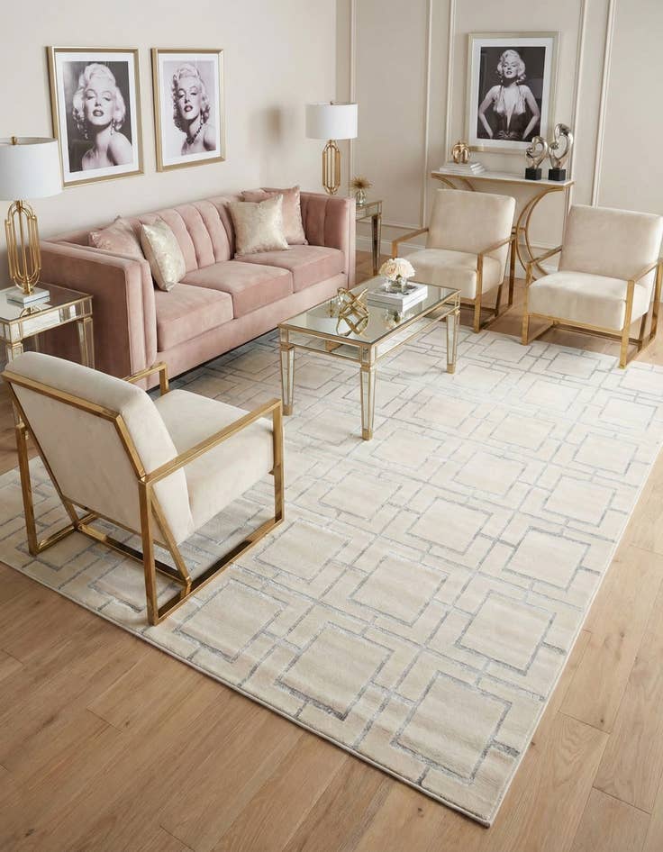 Detail image of 7' 10 x 10' Marilyn Monroe&trade; Glam Deco Rug