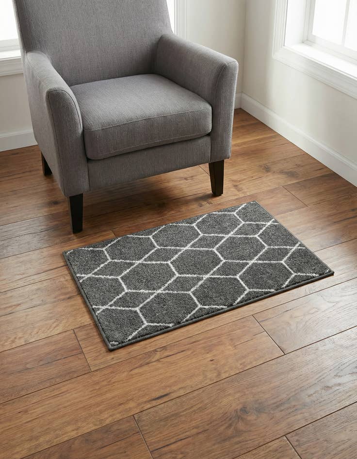 Detail image of 2' x 3' Lattice Frieze Rug