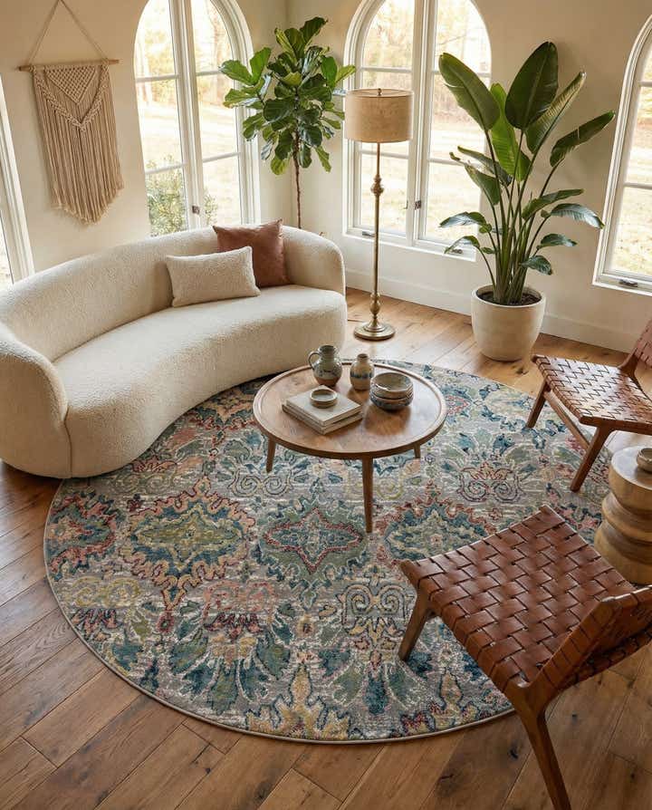 10' 2 x 10' 2 Charleston Round Rug