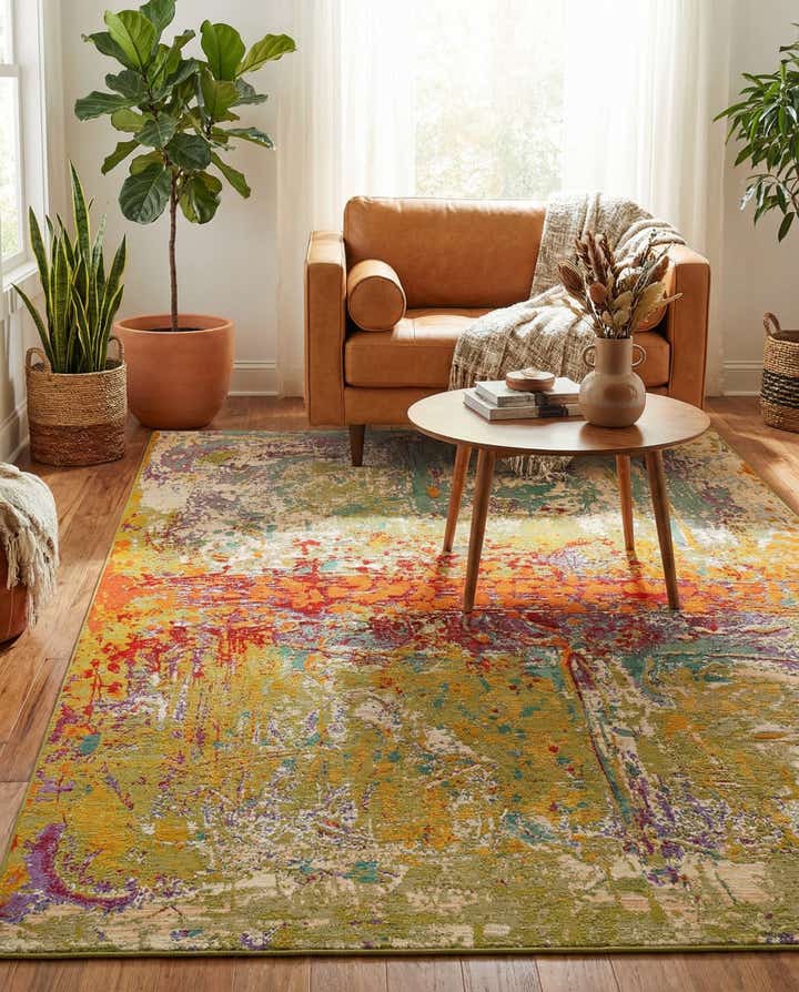 5' 3 x 8' Easy-Clean Modern Indoor / Outdoor Rug