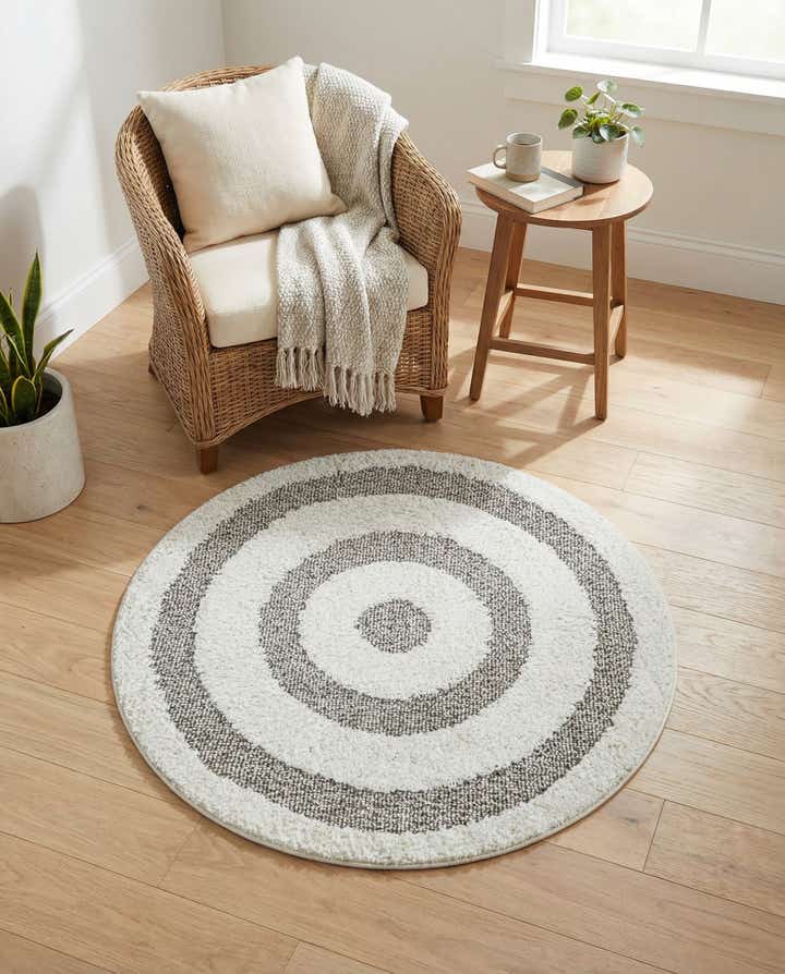 3' 3 x 3' 3 Boho Round Rug