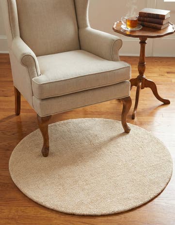 3' 1 x 3' 1 Hand Woven Jill Zarin English Manor Wool Round Rug