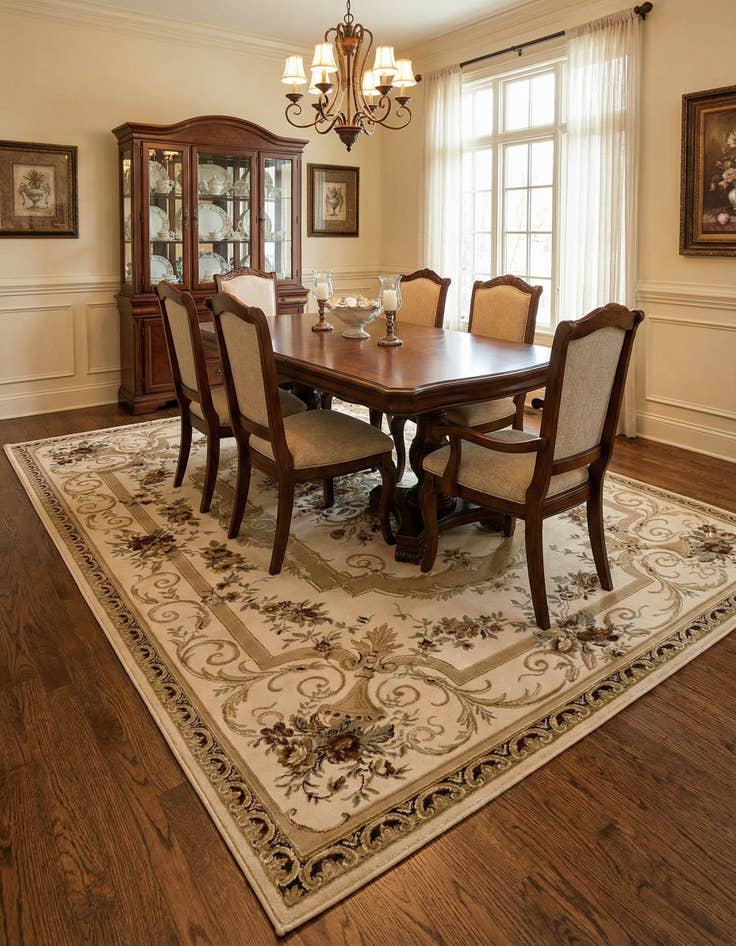 Detail image of 10' x 13' Classic Aubusson Rug