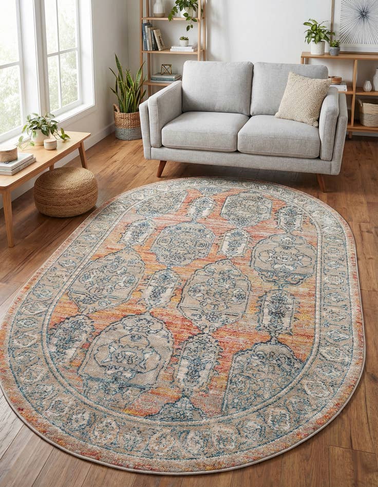 Detail image of 5' 3 x 8' Lola Oval Rug