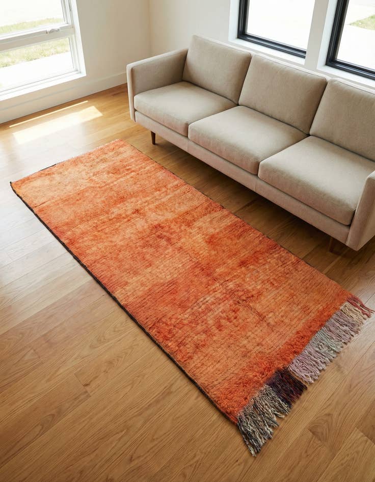 Detail image of 3' 5 x 6' Hand Knotted Moroccan Wool Rug