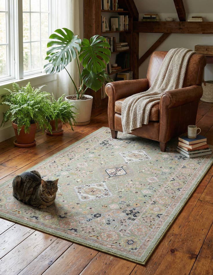 Detail image of 4' x 6' Kamala Washable Rug