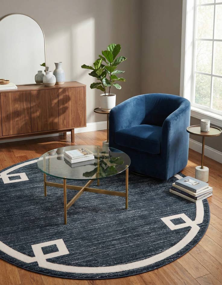 Detail image of Jill Zarin 8' x 8' Uptown Lenox Hill Round Rug