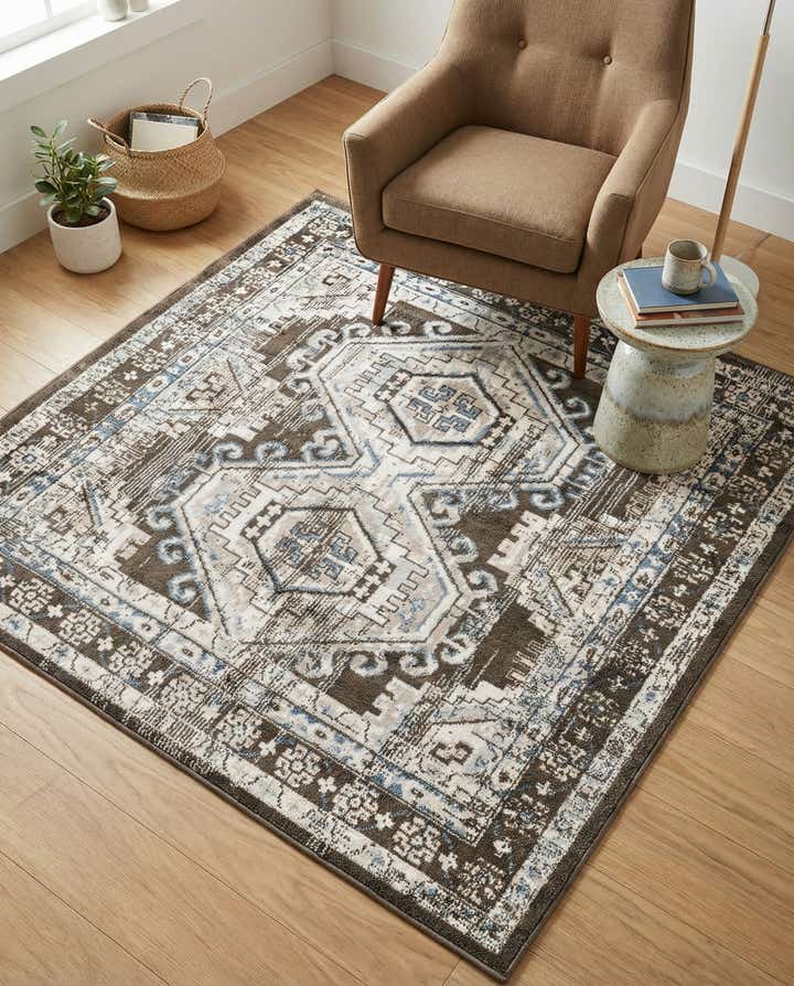 4' x 4' Charlotte Square Rug