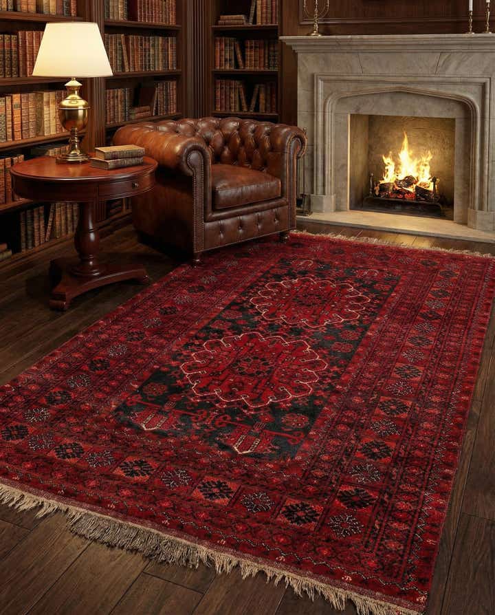 4' 3 x 5' 9 Afghan Rug