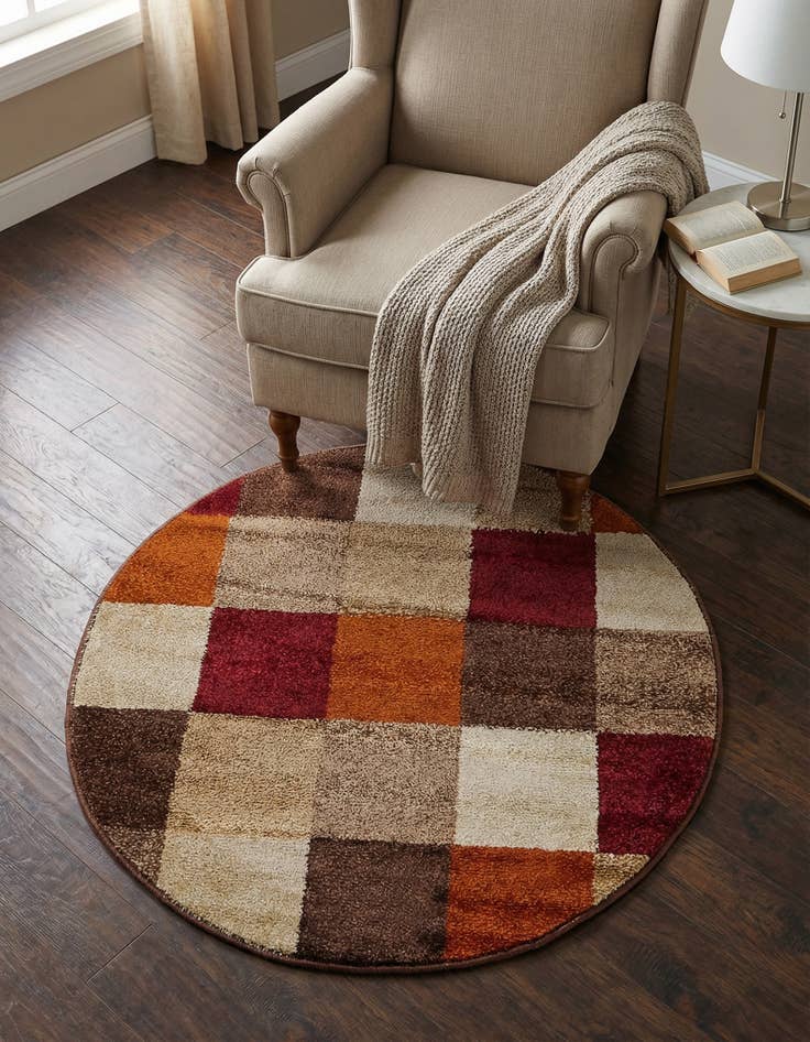 Detail image of 3' 3 x 3' 3 Harvest Round Rug