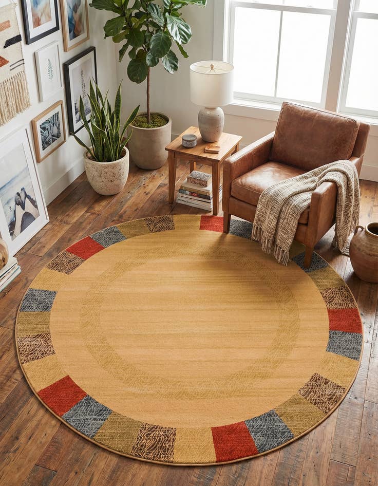 Detail image of 8' x 8' Kashkuli Gabbeh Round Rug