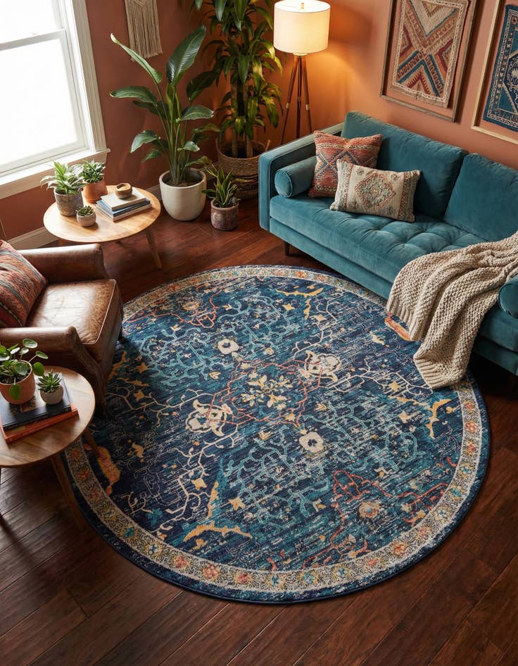 Detail image of 7' 10 x 7' 10 Lola Round Rug