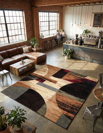 Cafe Square Rug