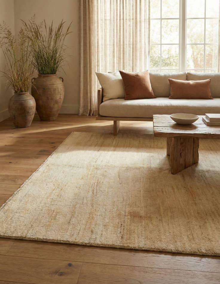 Detail image of 4' 8 x 6' 8 Hand Knotted Gabbeh Shouli Persian Wool Rug