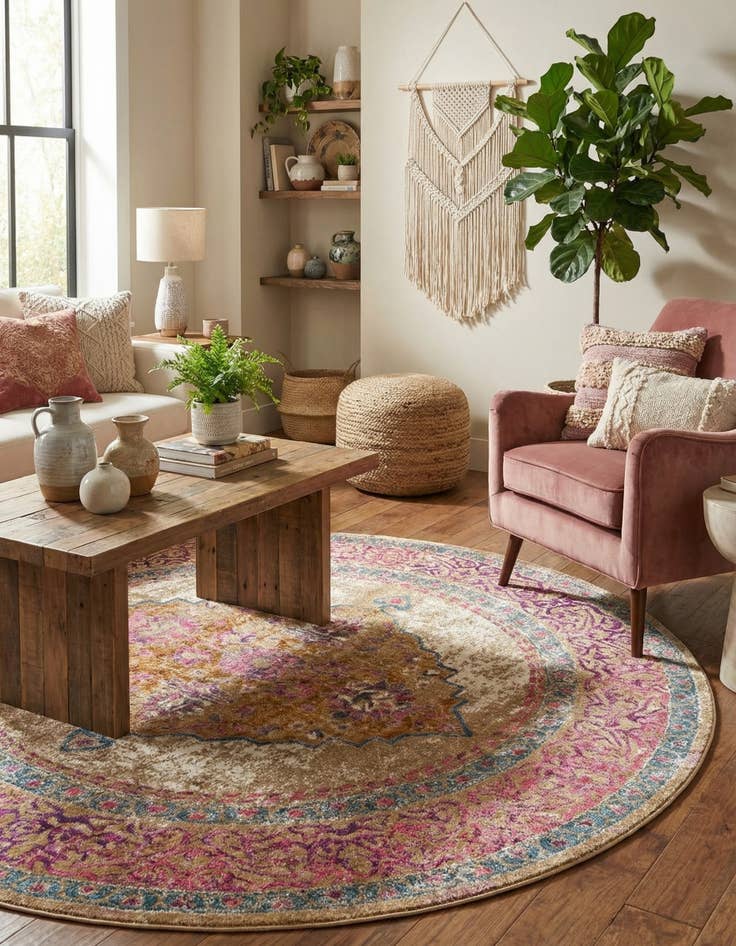 Detail image of 8' x 8' Delilah Round Rug