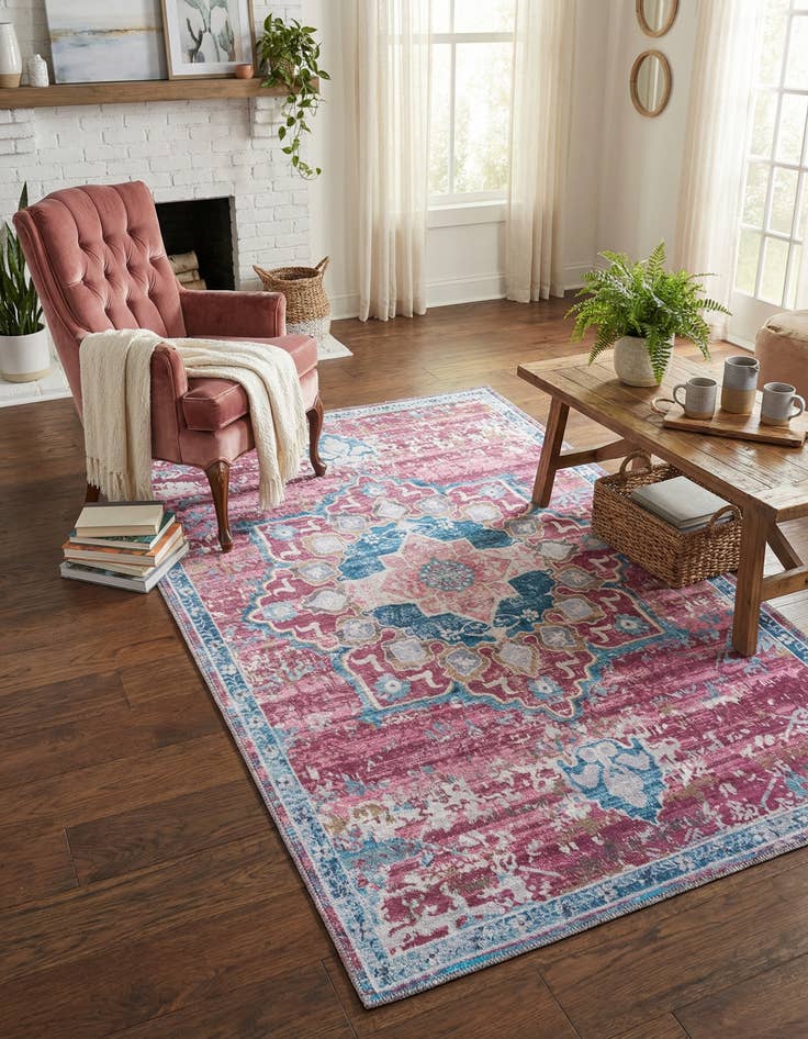 Detail image of 3' 3 x 5' 3 Washable Renaissance Rug