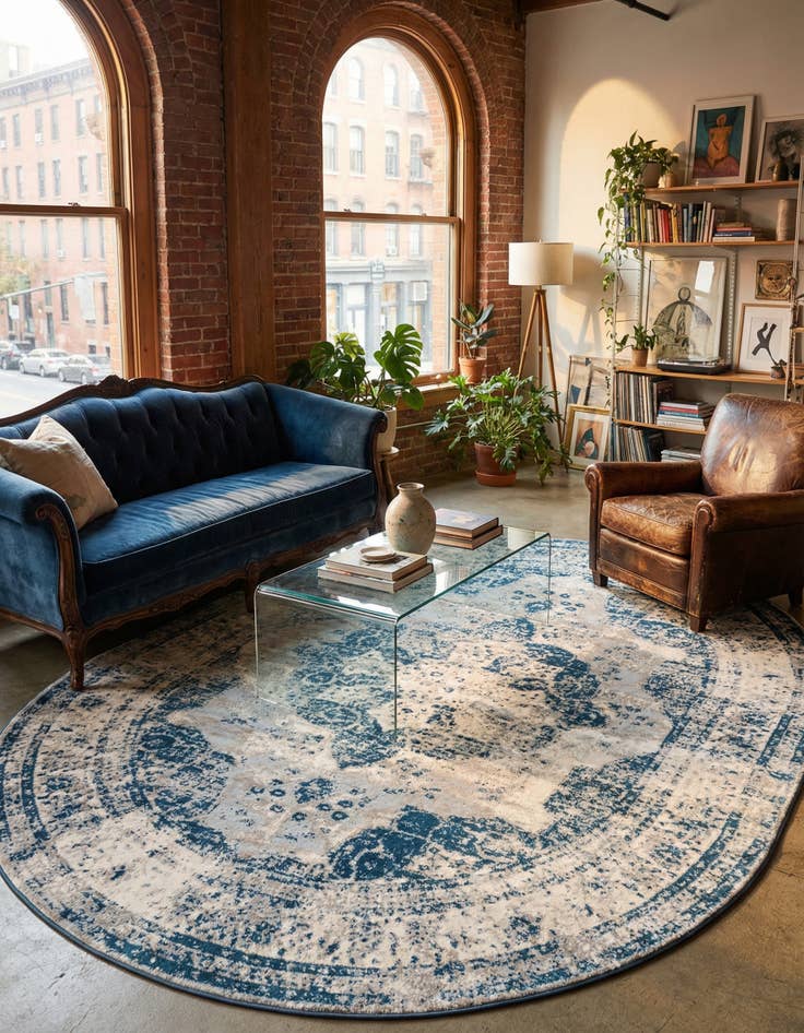 Detail image of 7' 10 x 10' Monte Carlo Oval Rug