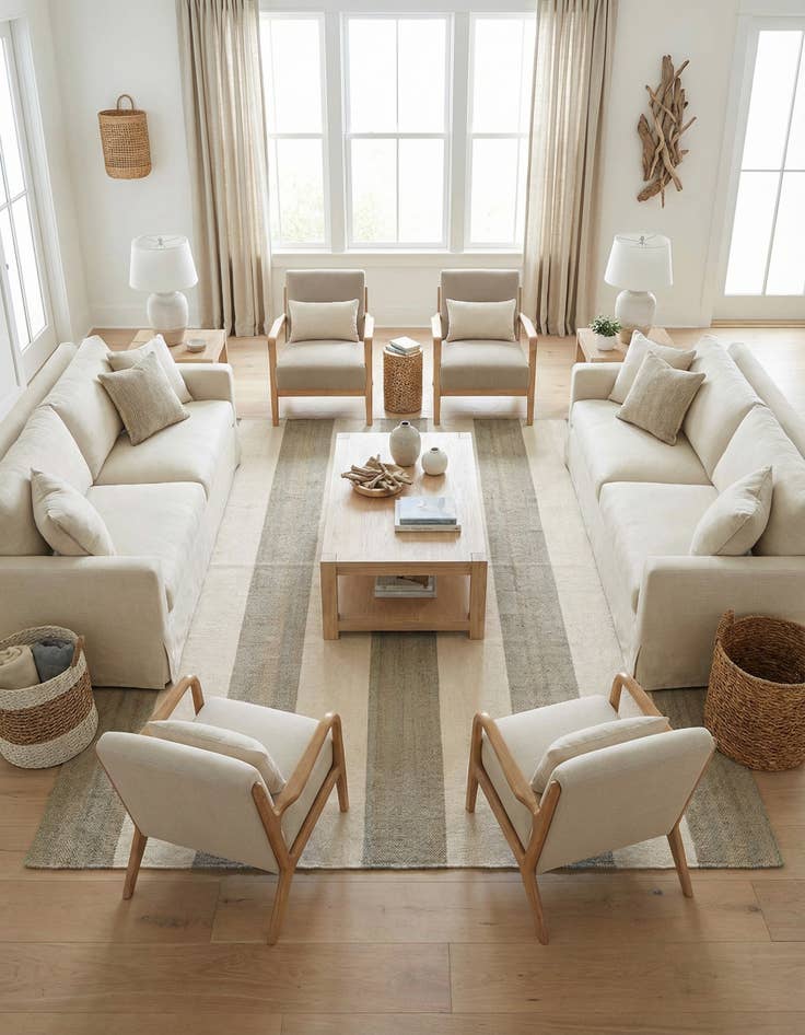 Detail image of 10' x 10' Hand Woven Jill Zarin Hamptons Square Rug