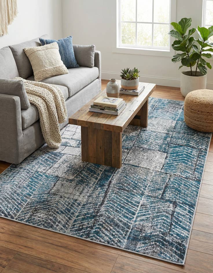 Detail image of 5' 3 x 8' Valencia Rug