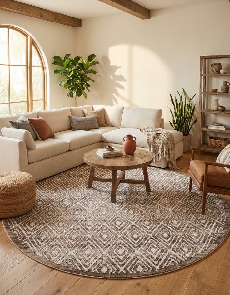 Detail image of  10' 8 x 10' 8 Hermitage Round Rug