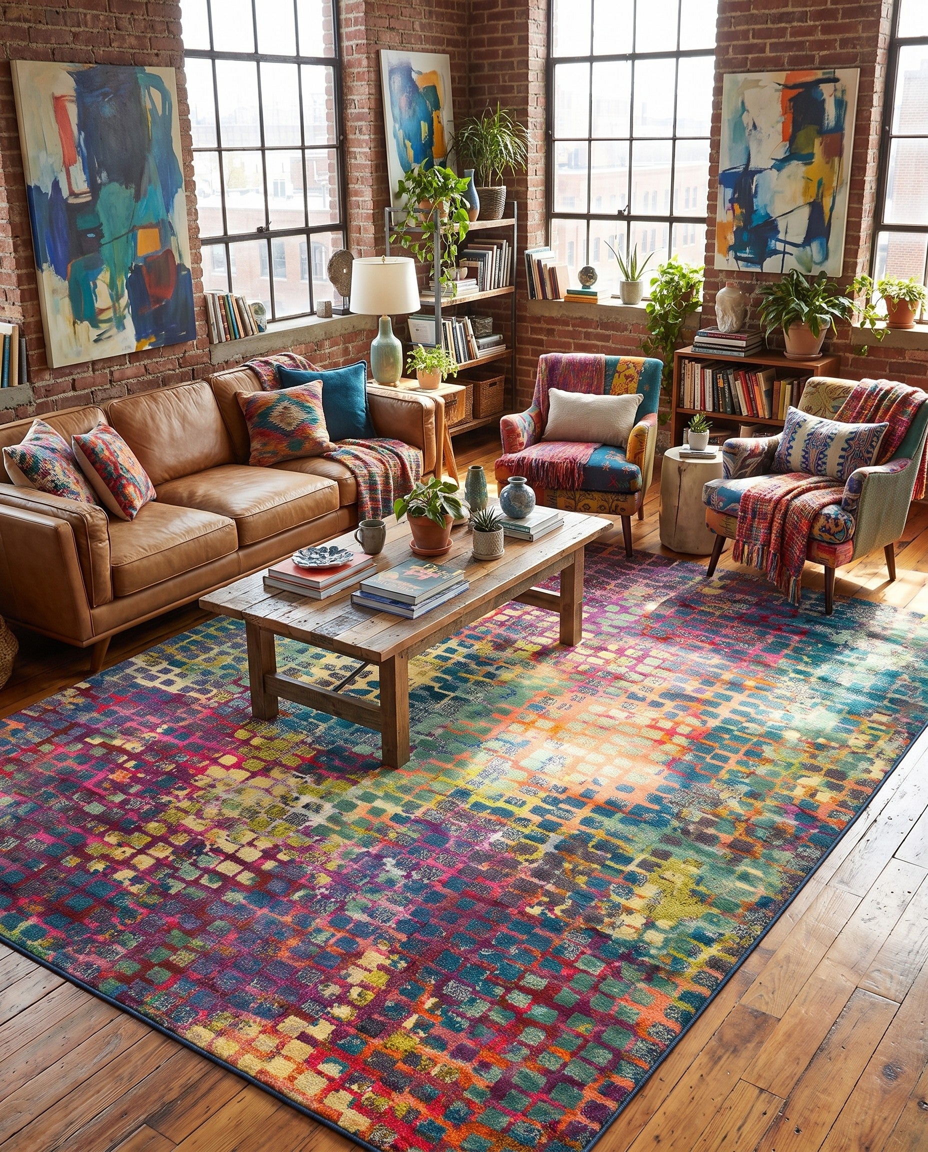 8' x 10' Washable Theia Rug