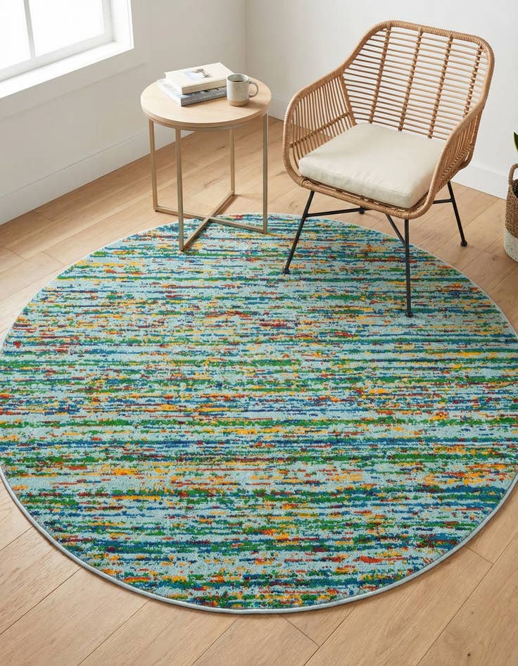 Detail image of 4' x 4' Calypso Round Rug