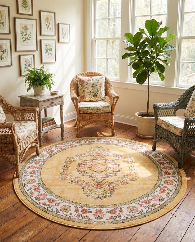 Detail image of 5' 3 x 5' 3 Lucerne Round Rug