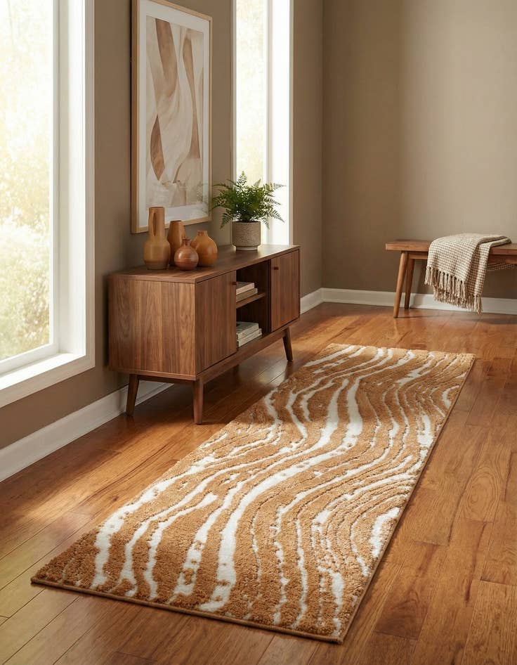 Detail image of 2' x 6' Sepia Runner Rug