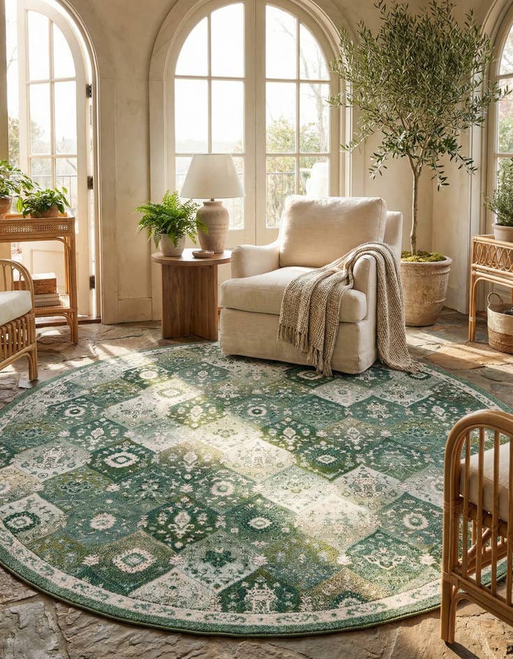 Detail image of 12' x 12' Carrington Round Rug