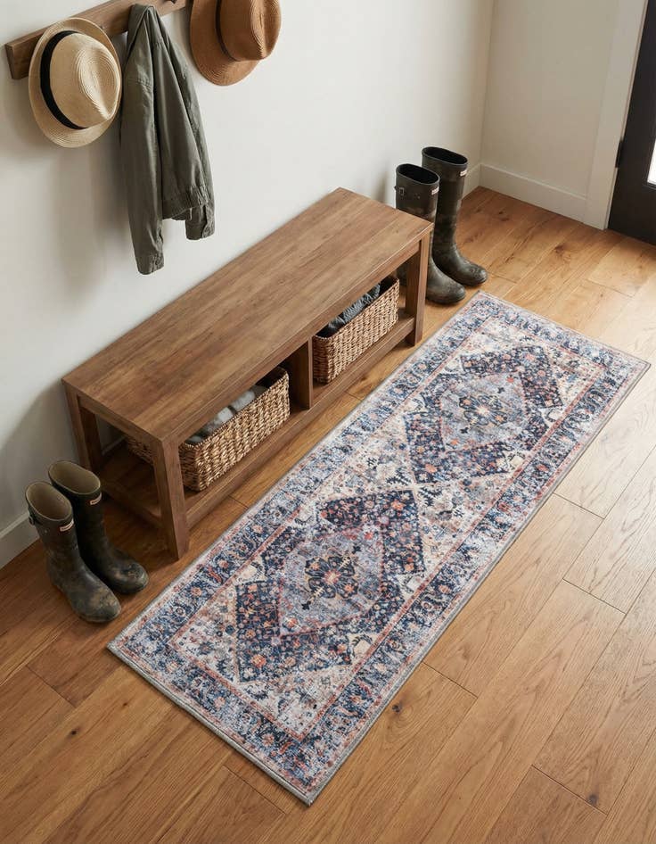 Detail image of 2' x 5' Washable Yara Runner Rug